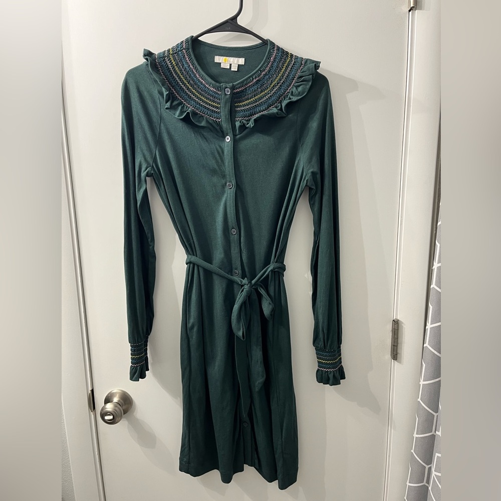 Boden Smocked Detail Jersey Dress